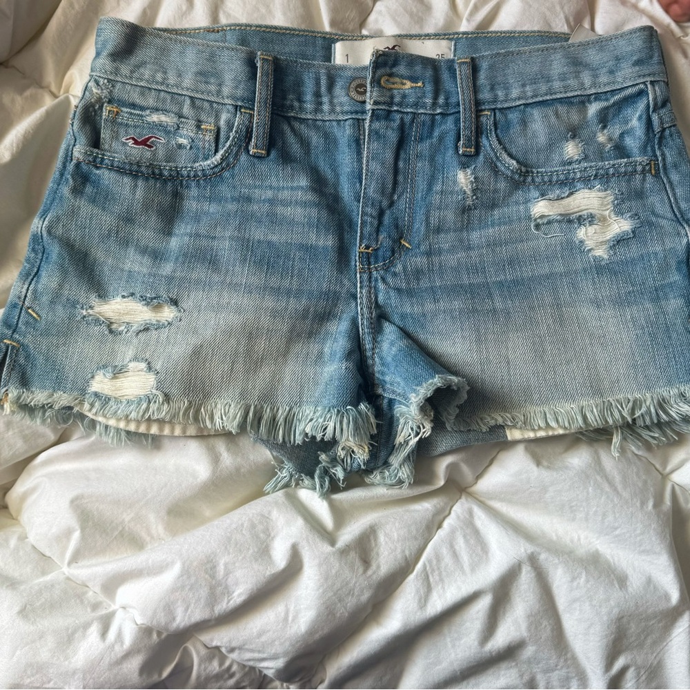 Hollister Distressed Denim Women Shorts